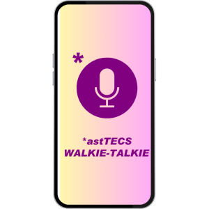 *astTECS app-based walkie talkie